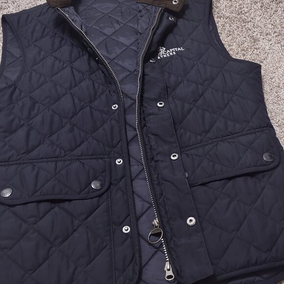Barbour Vest Mens Medium Lowerdale Gilet Diamond Quilted Full Zip (Company Logo) - Picture 7 of 16